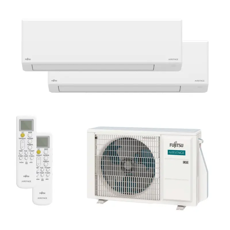 Aire Acondicionado Multisplit 2x1 FUJITSU ASY2535U11MI-KL WiFi Aire Acondicionado Multisplit 2x1 FUJITSU ASY2535U11MI-KL WiFi: 2,5 + 3,5 kW con WiFi incluido